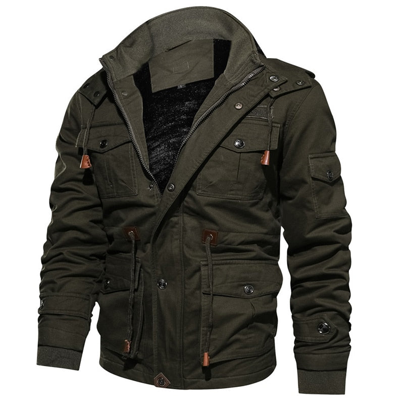 Belenus | Outdoorjas voor heren met meerdere zakken en capuchon