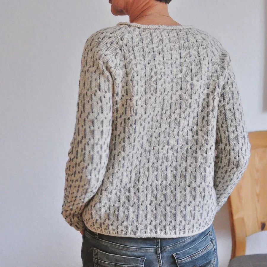 Bryndessa | Klassieke gestructureerde trui voor dames – zachte gebreide pullover, comfortabele casual top
