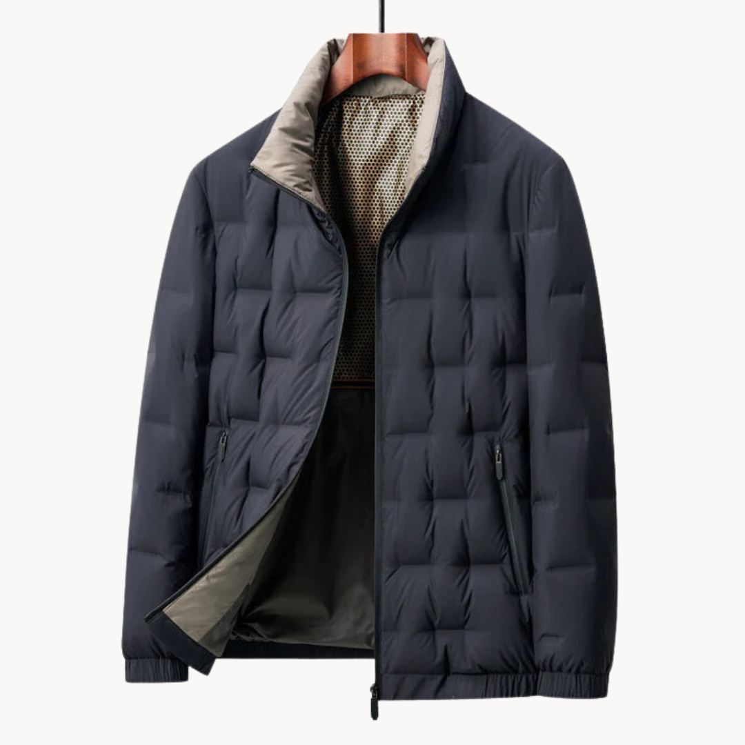 Wesley | Gewatteerd donsjack voor heren in de winter met staande kraag - warme, stijlvolle en geïsoleerde bovenkleding