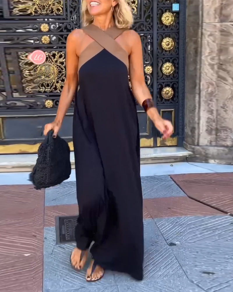 Zephyria | Mouwloze halterjurk voor dames – luchtige zomerse midi-outfit