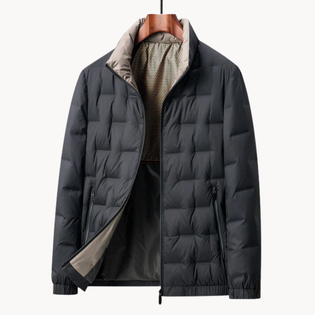 Wesley | Gewatteerd donsjack voor heren in de winter met staande kraag - warme, stijlvolle en geïsoleerde bovenkleding