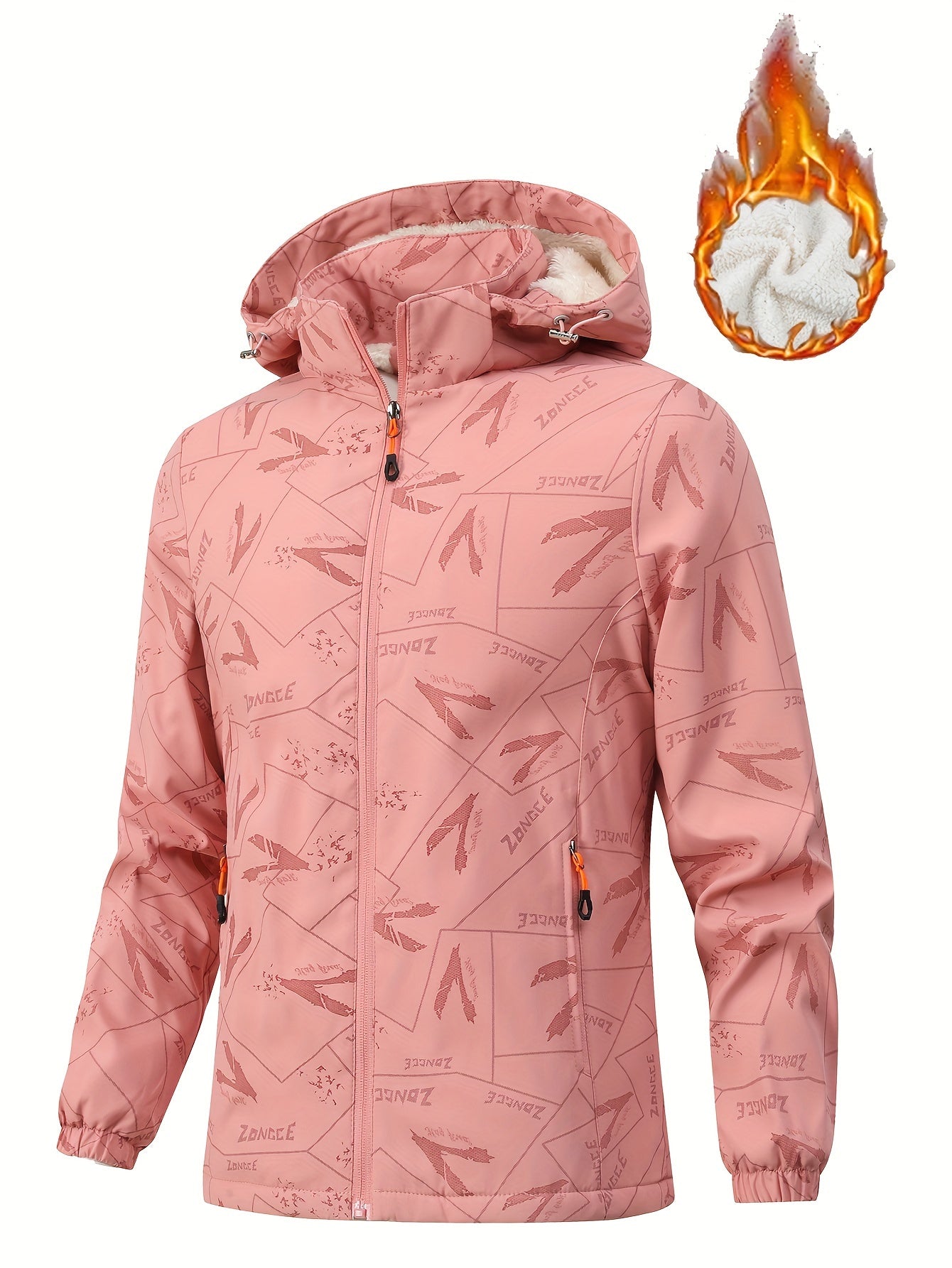 Adaira | Outdoorjas voor dames, fleecevoering, winddicht & waterdicht voor wandelen & hardlopen