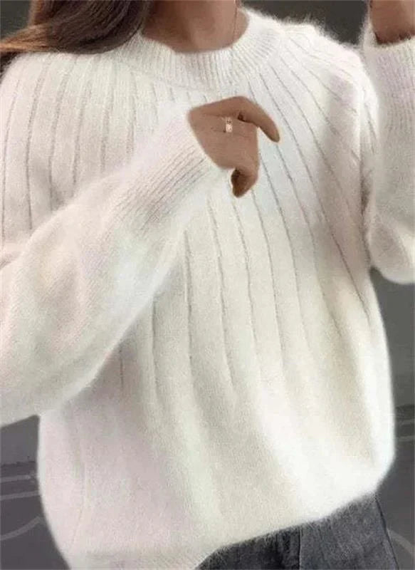 Dolisse | Kasjmier trui voor dames – Zachte, luxueuze brei, elegante wintertrui, warm en comfortabel