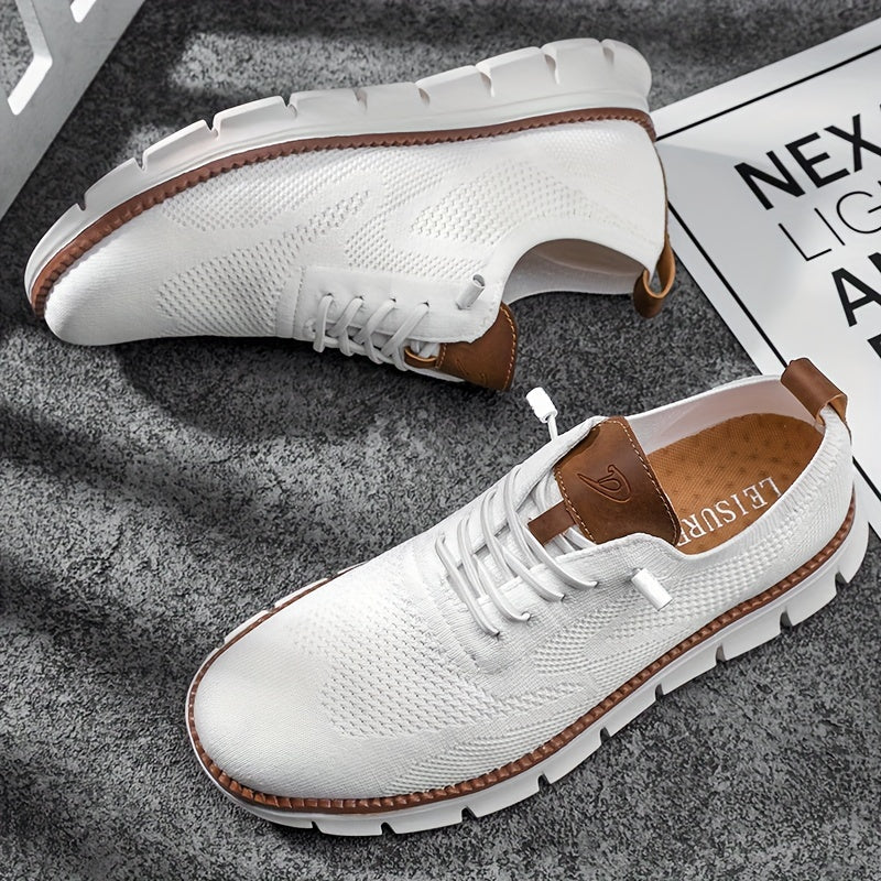 Strideon | Mannen Ademend Gebreide Wandelschoenen - Lichtgewicht Casual Sneakers
