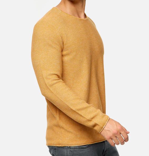 Lorvric | Klassieke herentrui met ronde hals – Lichtgewicht, ademende gebreide pullover, casual top