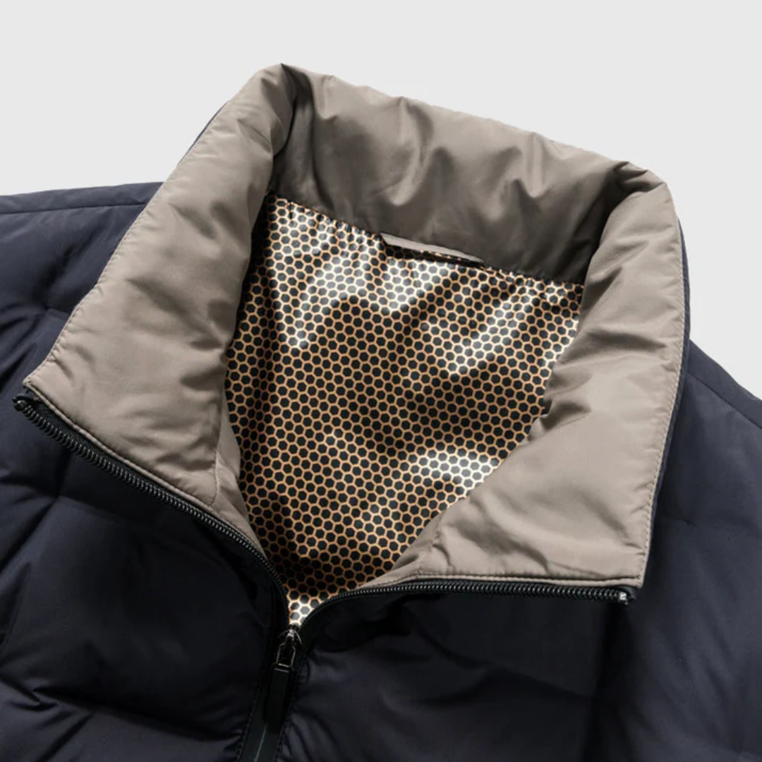 Wesley | Gewatteerd donsjack voor heren in de winter met staande kraag - warme, stijlvolle en geïsoleerde bovenkleding