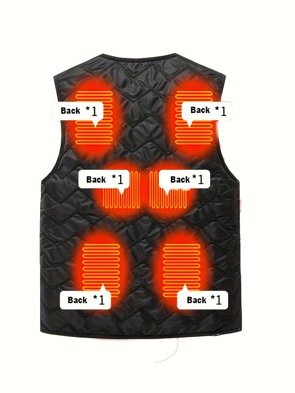 ThermVest | Gilet chauffant unisexe pour hommes et femmes - Vêtement léger, chaud et alimenté par batterie pour les activités de plein air