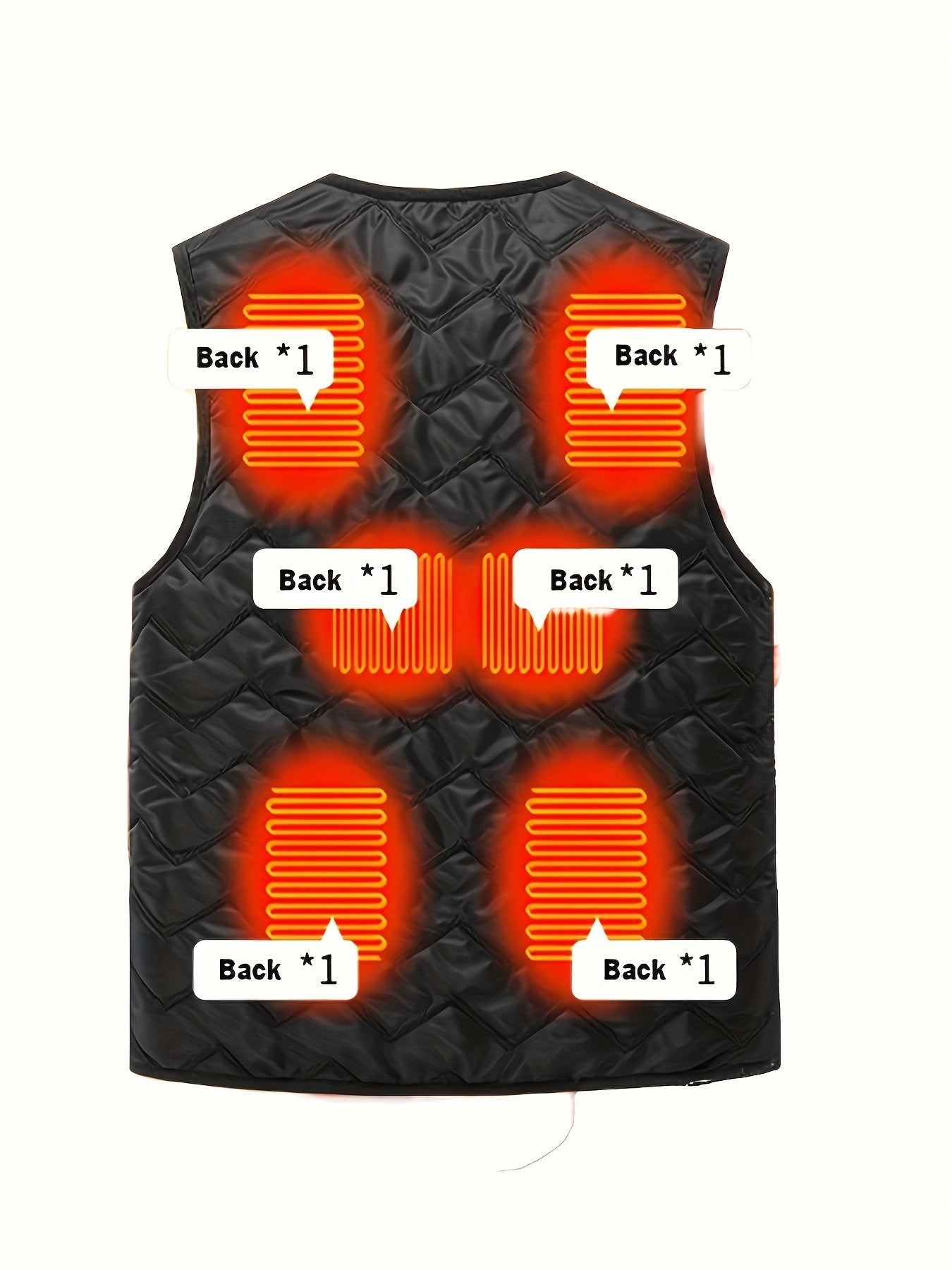 ThermVest | Gilet chauffant unisexe pour hommes et femmes - Vêtement léger, chaud et alimenté par batterie pour les activités de plein air