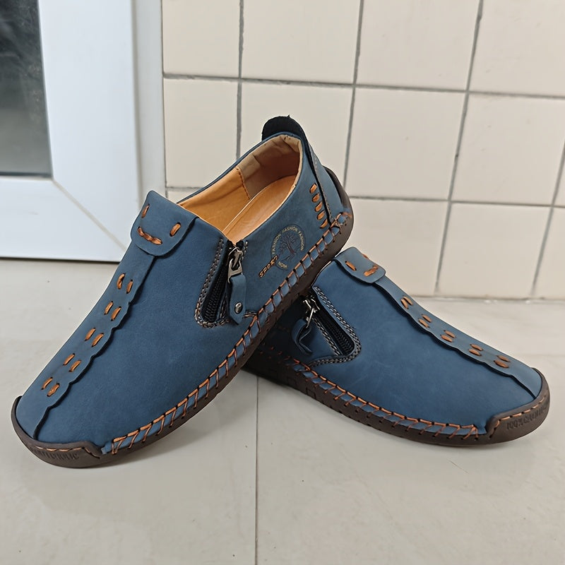 Tapio | Heren Vintage Handgemaakte Loafers - Lichtgewicht Slip-On Casual Outdoor Moccasins