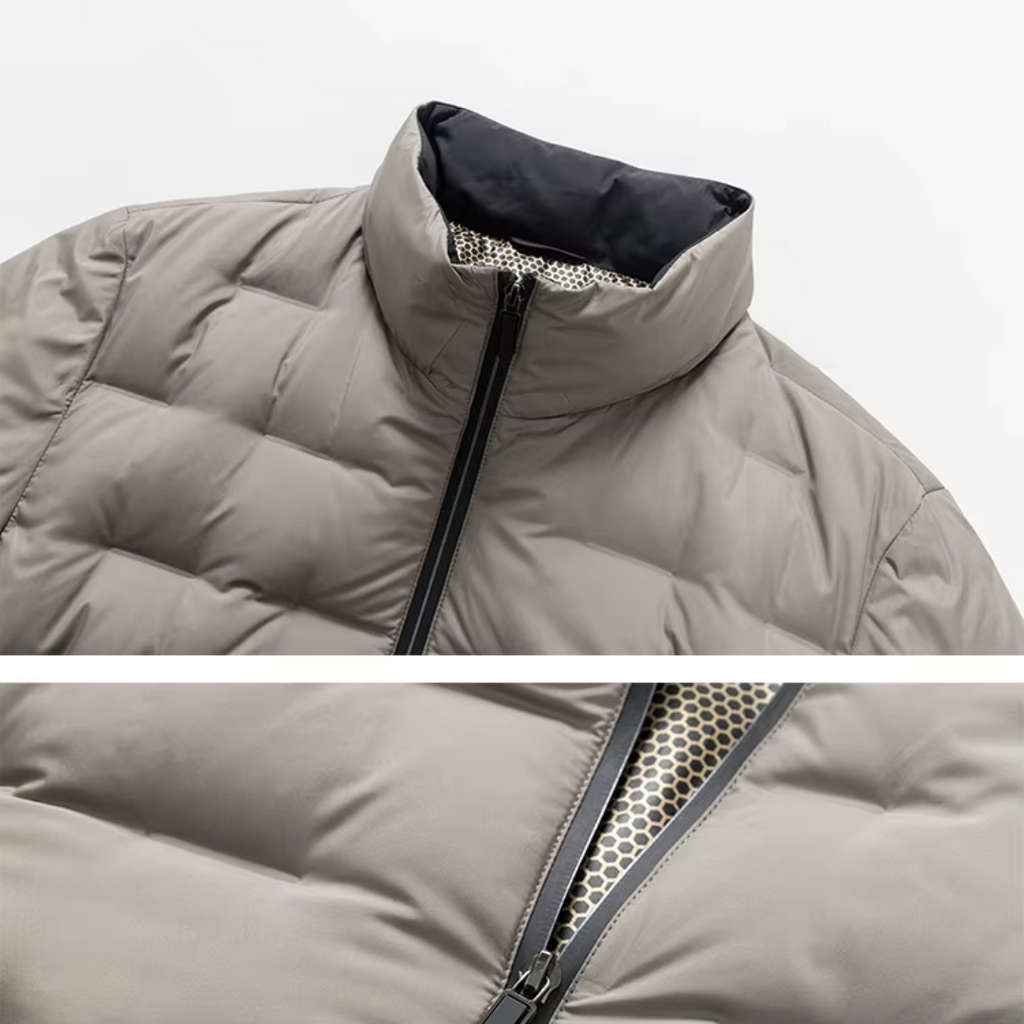 Wesley | Gewatteerd donsjack voor heren in de winter met staande kraag - warme, stijlvolle en geïsoleerde bovenkleding
