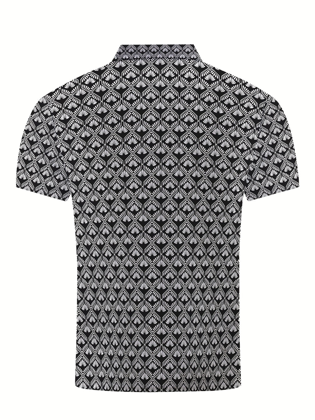 Severin | Polo homme décontracté - Manches courtes, imprimé géométrique
