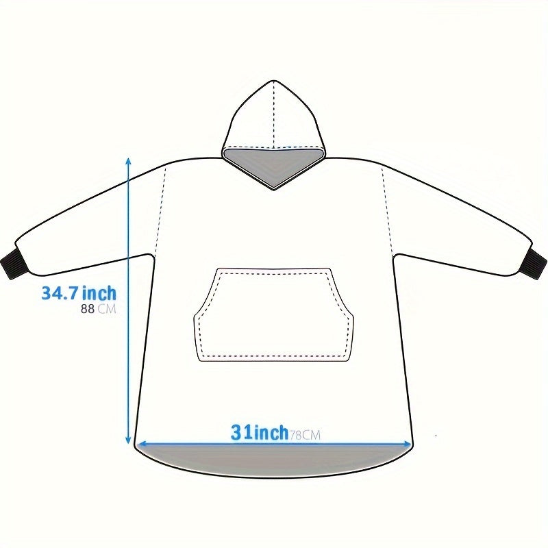 SnuggleWear | Couverture à capuche surdimensionnée, polaire sherpa ultra douce, sweat-shirt-couverture