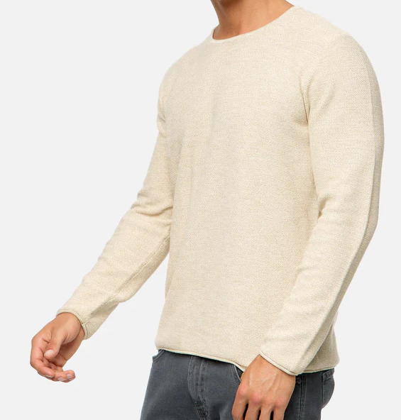 Lorvric | Klassieke herentrui met ronde hals – Lichtgewicht, ademende gebreide pullover, casual top