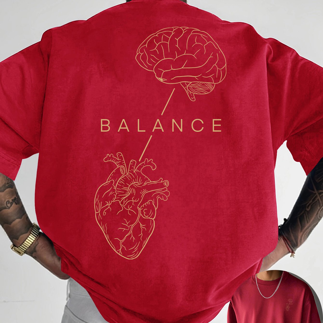 T-shirt à col rond avec impression créative à l'avant et à l'arrière, mode estivale pure et tendance à manches courtes, haut de style décontracté pour tous les jours, essentiel pour les loisirs en plein air, choix de cadeau idéal
