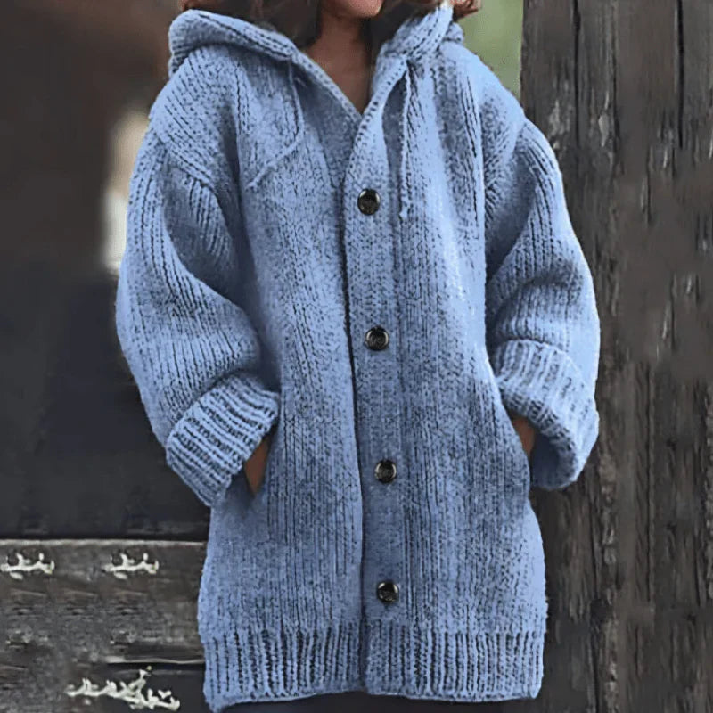 Aralyn | Lang gebreid vest voor dames – Warme, zachte stof, casual winterstijl
