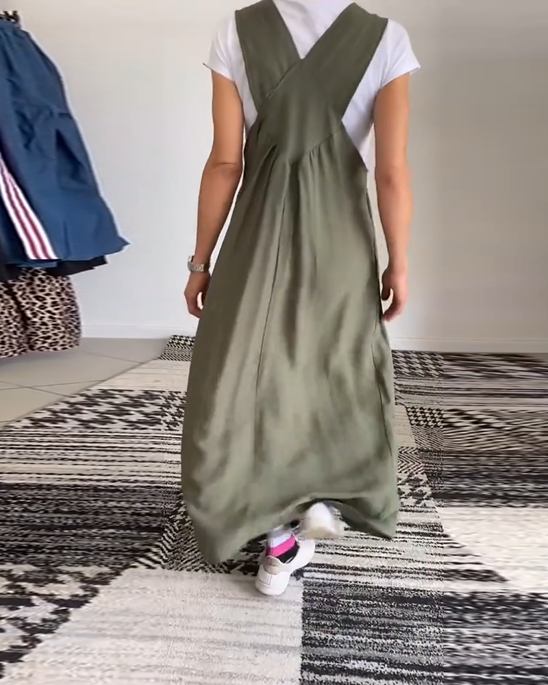 Arlienna | Losvallende maxi-jumperjurk voor dames – lange jurk om te combineren