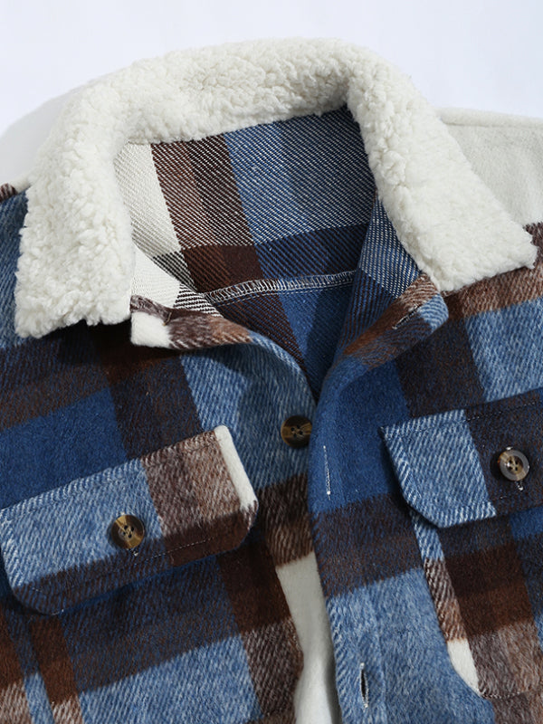 Jaeger | Heren Wollen Blend Geruite Overhemdjas - Warme & Stijlvolle Bovenkleding