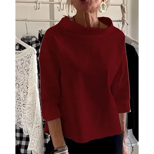 Adrelya | Elegante casual blouse voor dames – shirt met 3/4 mouwen, voor op kantoor en dagelijks gebruik