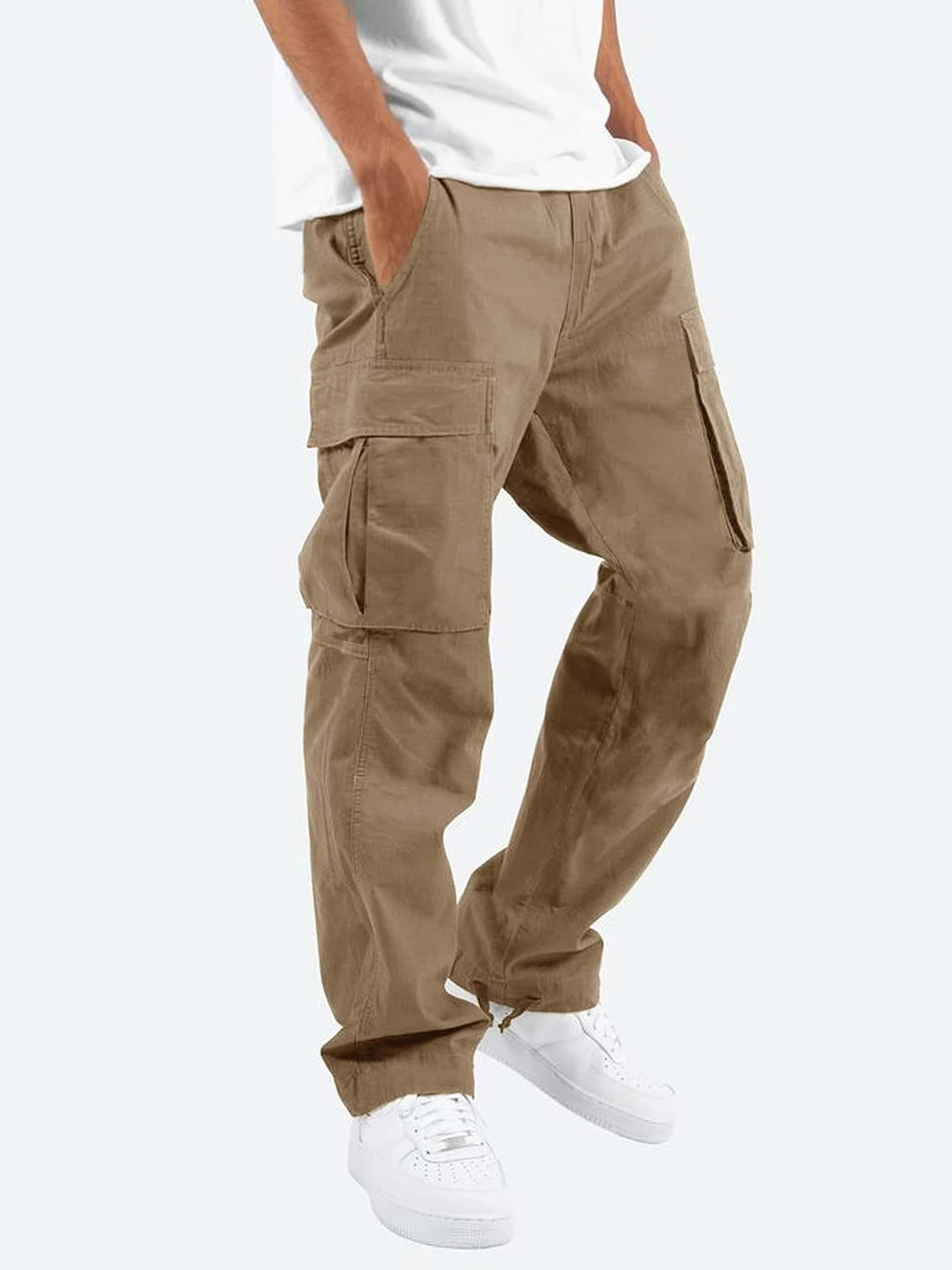 Eldrovic | Pantalon cargo confortable pour homme – Pantalon de travail et de loisirs avec de multiples poches et une coupe résistante