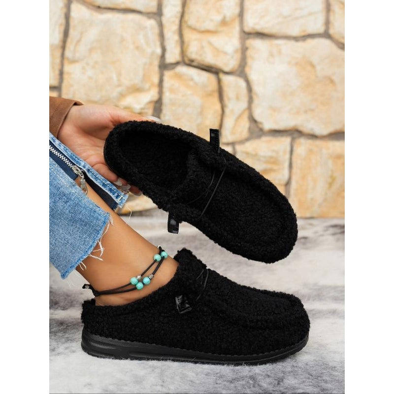 Delvaya | Pantoufles en peau de mouton pour femmes – Chaussures d'intérieur douces et confortables