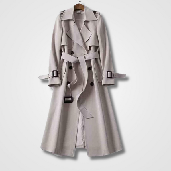 Zevina | Elegante Trenchcoat voor dames - Stijlvolle bovenkleding met ceintuur in taille