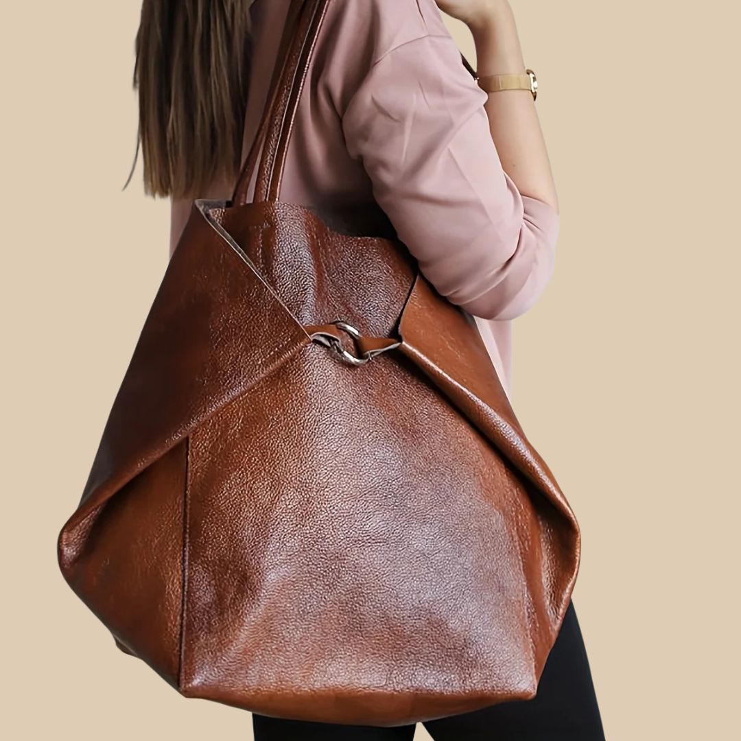 Ivera | Dames leren designer schoudertas – stijlvolle modieuze handtas