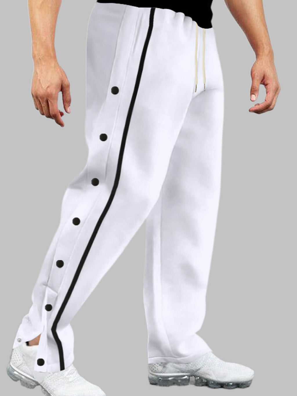 Zylvaris | Men's Loose Fit Straight Leg Pants with Drawstring - Casual, Lightweight, Breathable Trousers