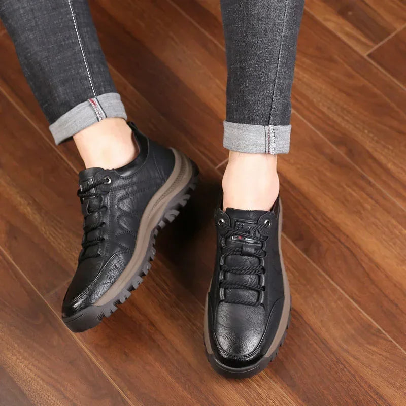 Griploft | Chaussures en cuir pour hommes - Cousues main, semelles intérieures, chaussures décontractées