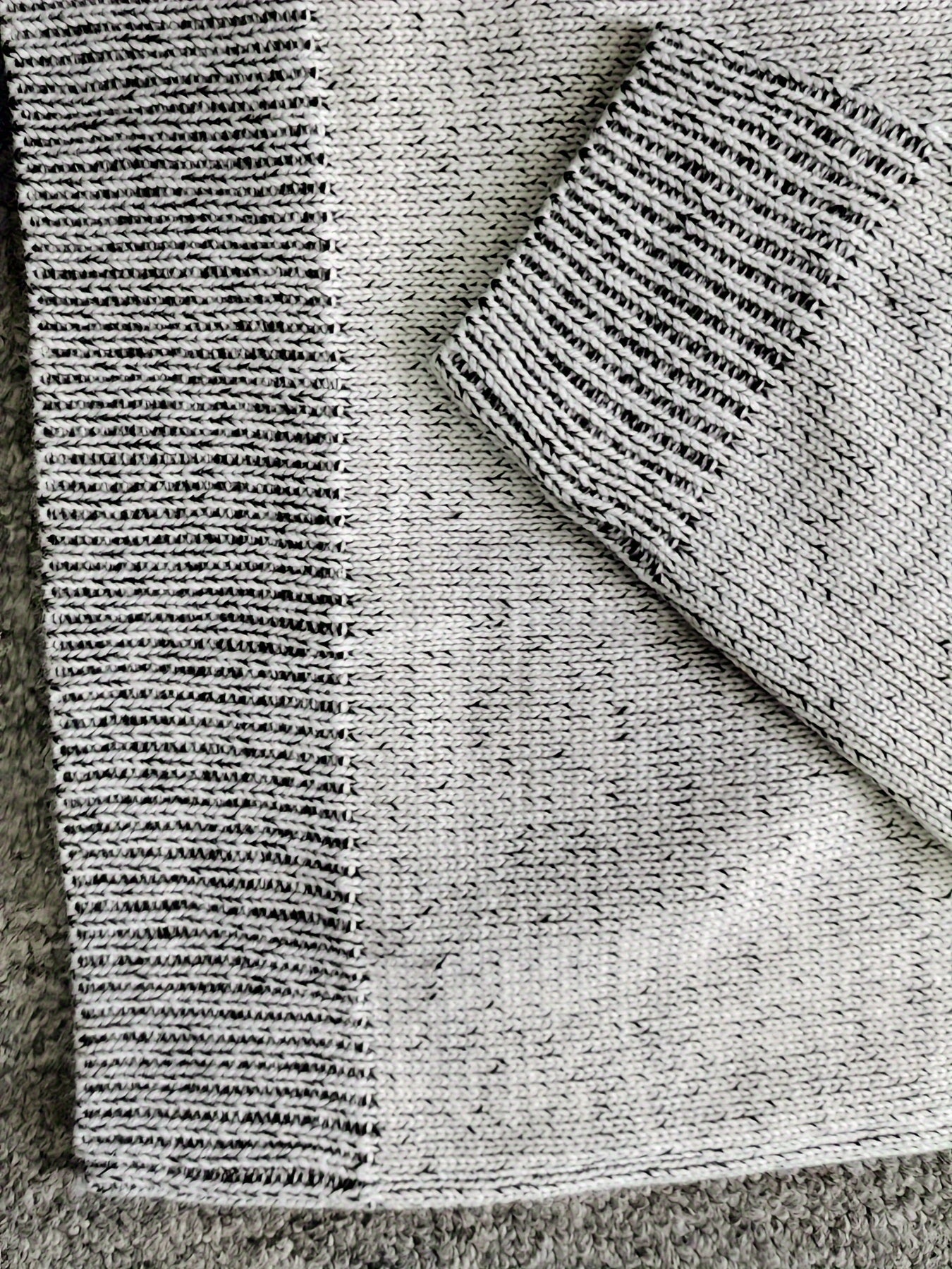 Novak | Kleurblok Gebreide Hoodie voor Mannen - Casual Trui, Streetwear, Warm & Comfortabel
