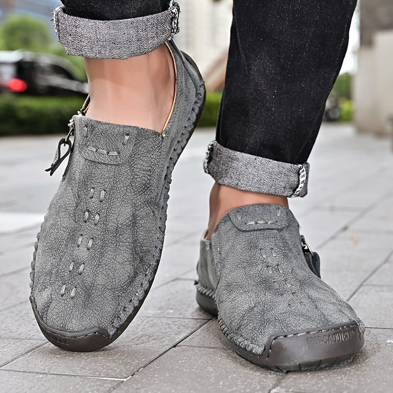 Tapio | Heren Vintage Handgemaakte Loafers - Lichtgewicht Slip-On Casual Outdoor Moccasins