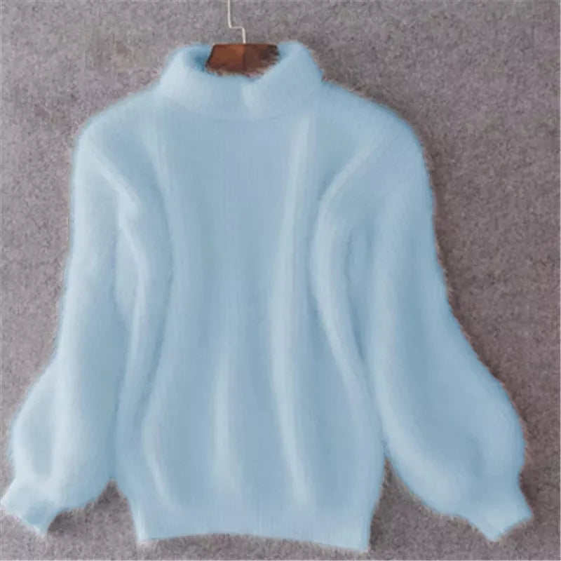 Minka | Fluffy pluche coltrui voor dames - knus, warm en stijlvol herfst- en winterbreigoed