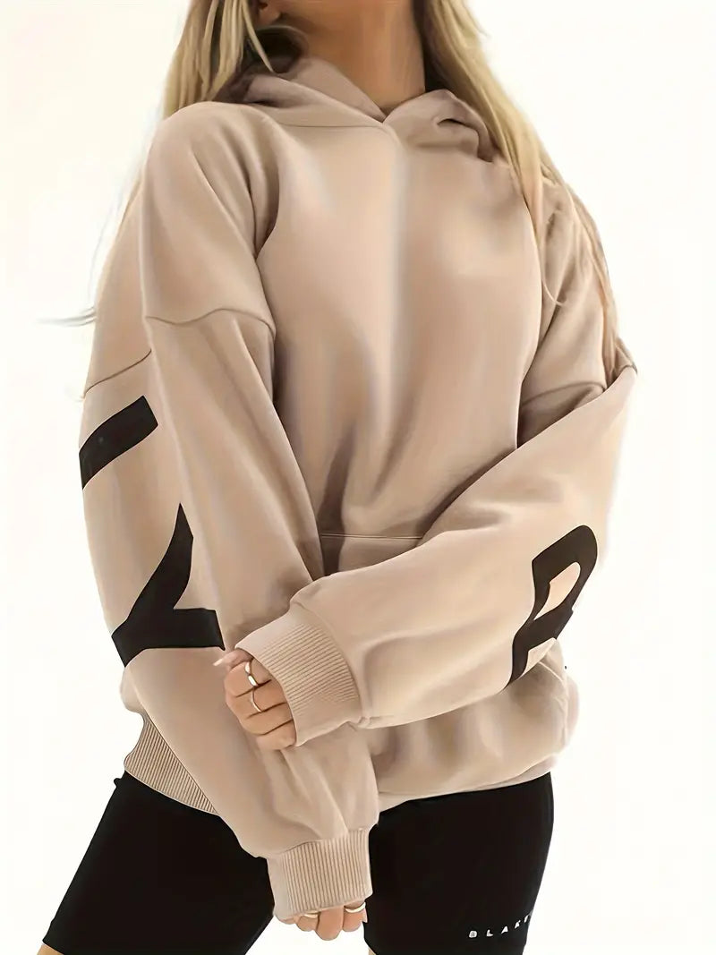 Ailene | Gezellige winterjas met capuchon voor dames – Stijlvolle oversized jas met patroon, warm en comfortabel