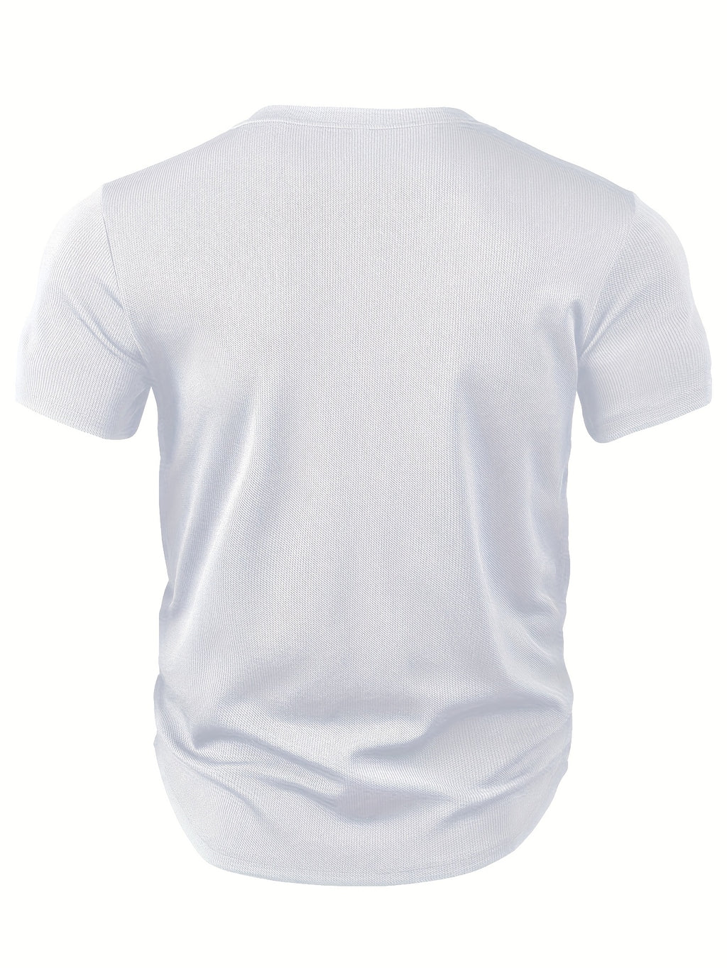 Arnhold | Heren-T-shirt met getextureerd diepe V-hals - Korte mouwen, slanke pasvorm, vrijetijdskleding