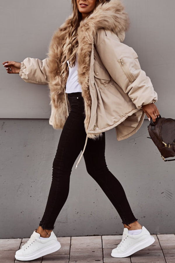 Lyvessa | Premium winterparka voor dames – Stijlvolle lange jas met capuchon van imitatiebont