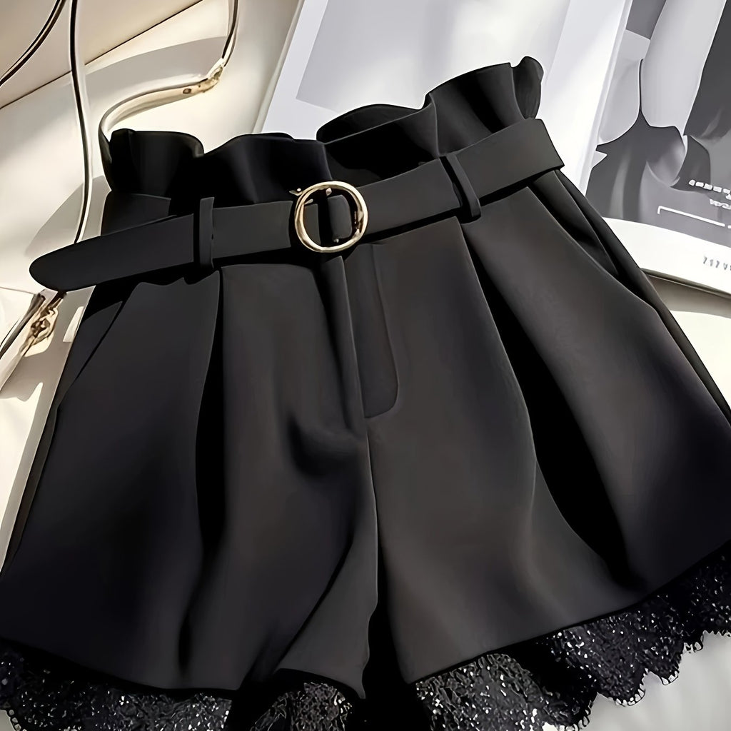 Ziah | Chique kanten short voor dames – Elegante, casual zomerkleding met hoge taille