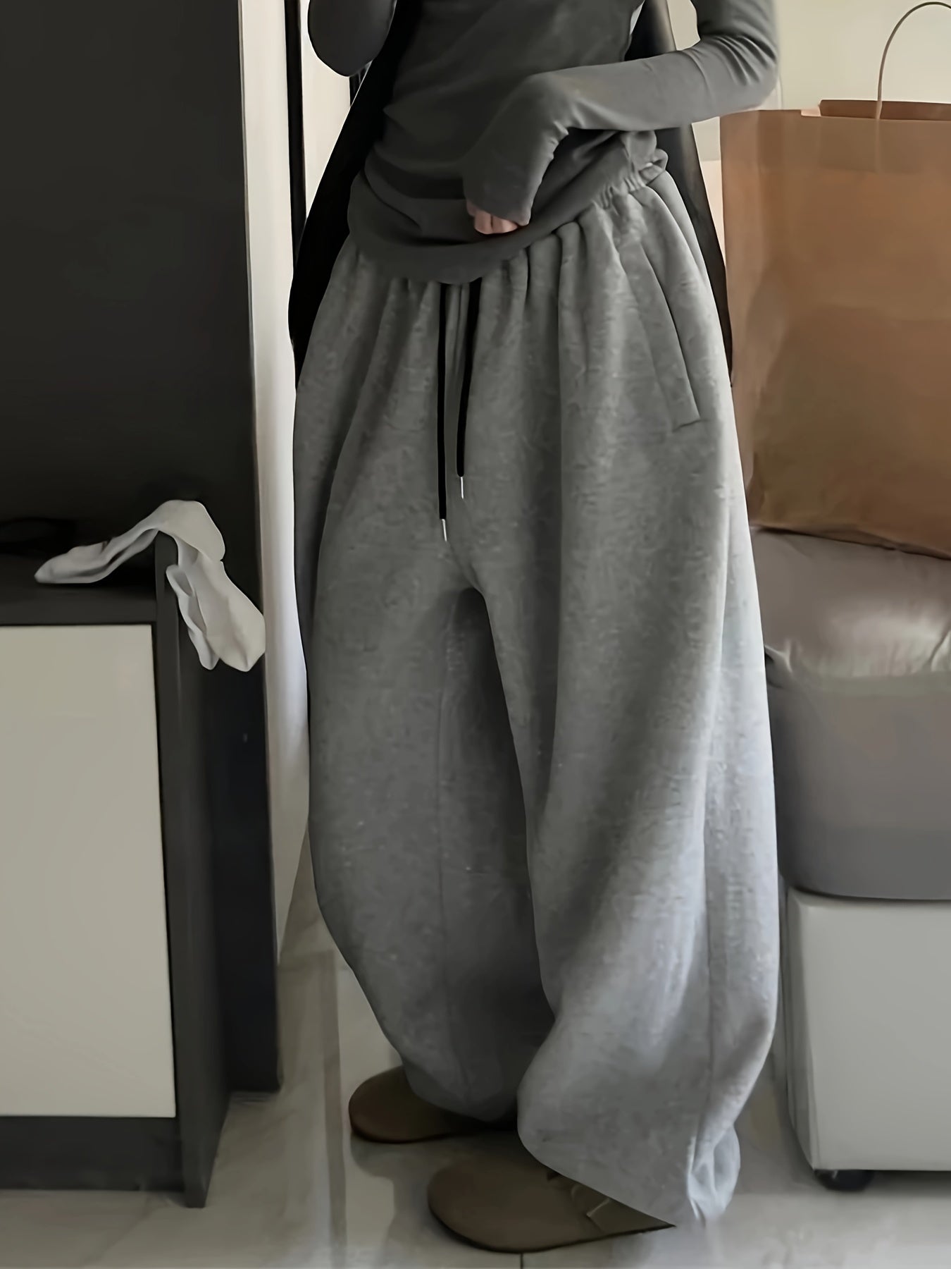 Elke | Casual Joggerbroek met koord voor dames - Baggy, sportief en comfortabel voor dagelijks gebruik