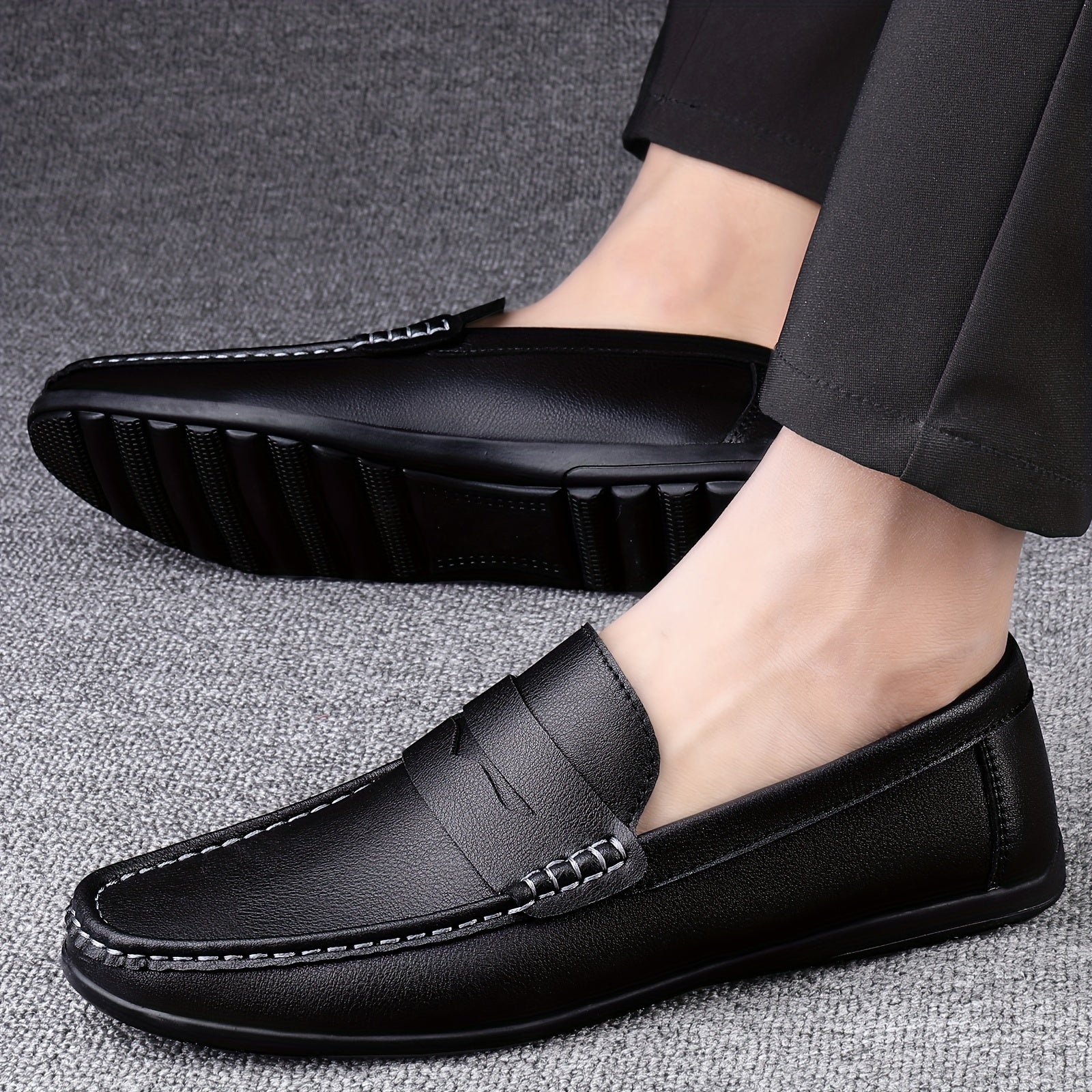 UrbanPenny | Heren Vintage Penny Loafers - Comfy Slip-On Formele Schoenen