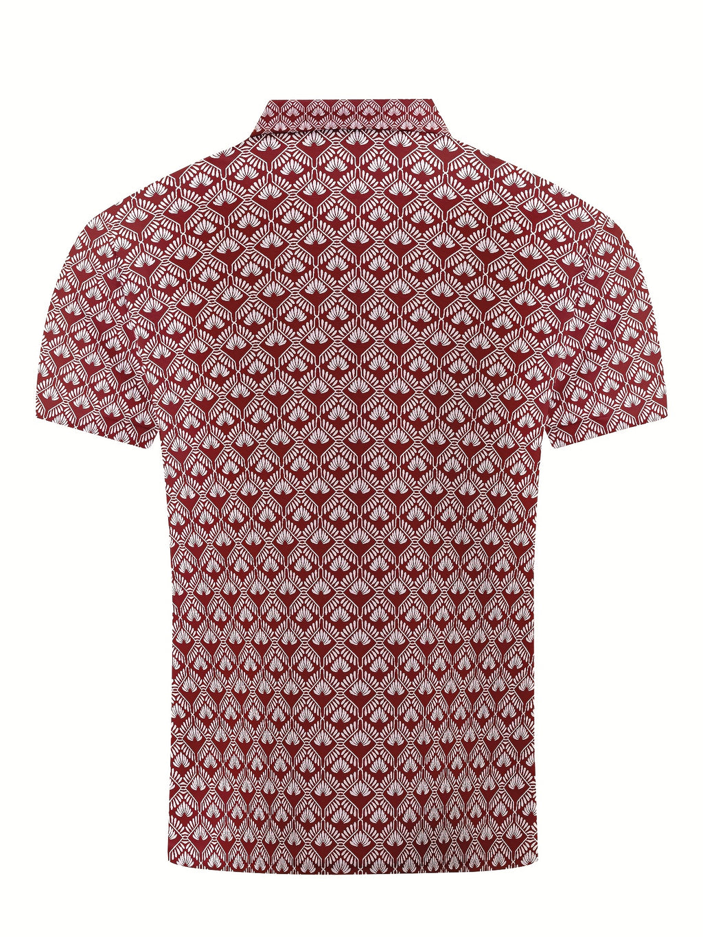 Severin | Polo homme décontracté - Manches courtes, imprimé géométrique