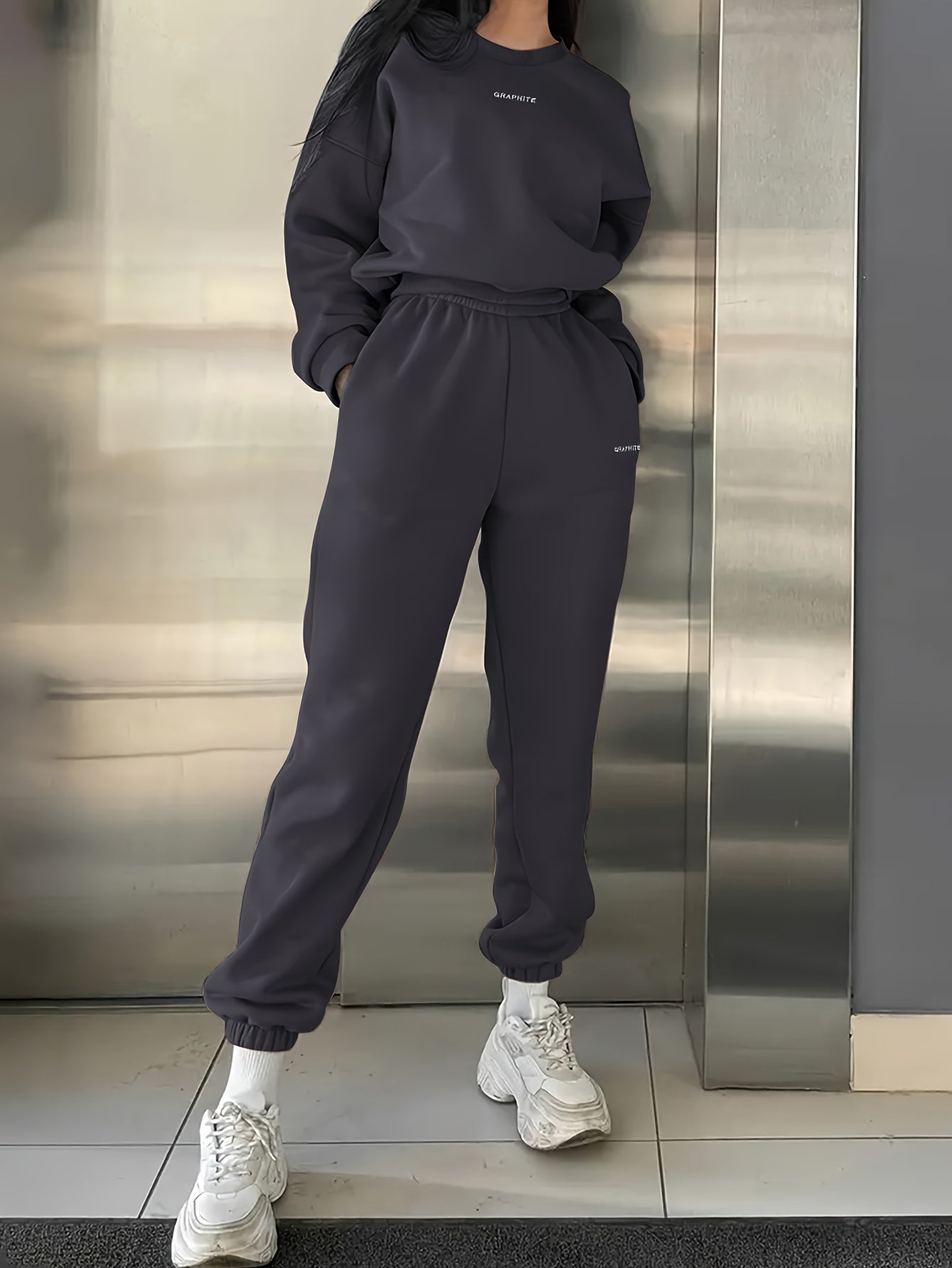 Dariah | Casual sweatshirt- en broekenset voor dames, losse pasvorm, comfortabele sportkleding