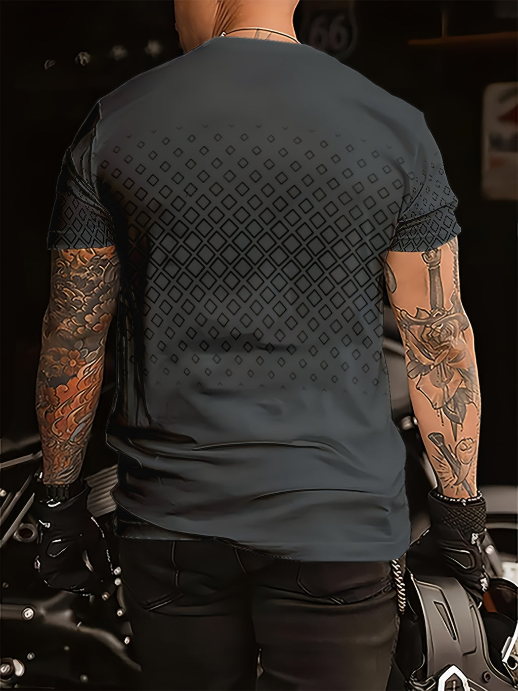 Ydran | Men's Round Neck T-shirt - Stretch knit fabric, soft polyester