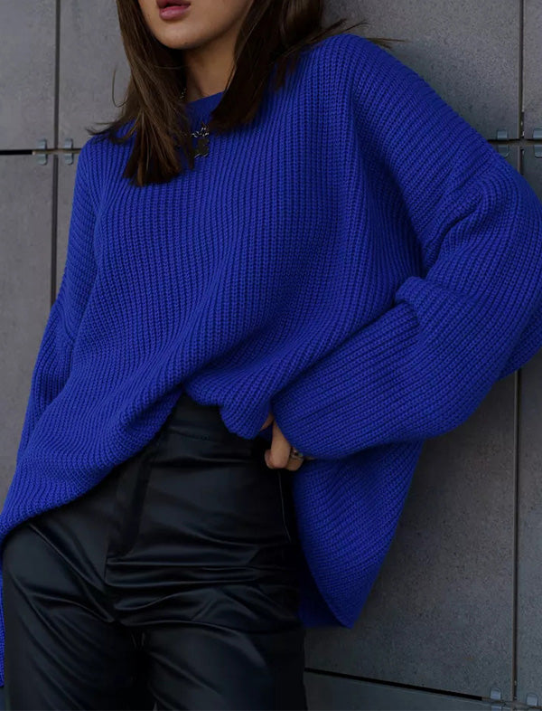 Alejandra | Eenvoudige oversized losse warme trui