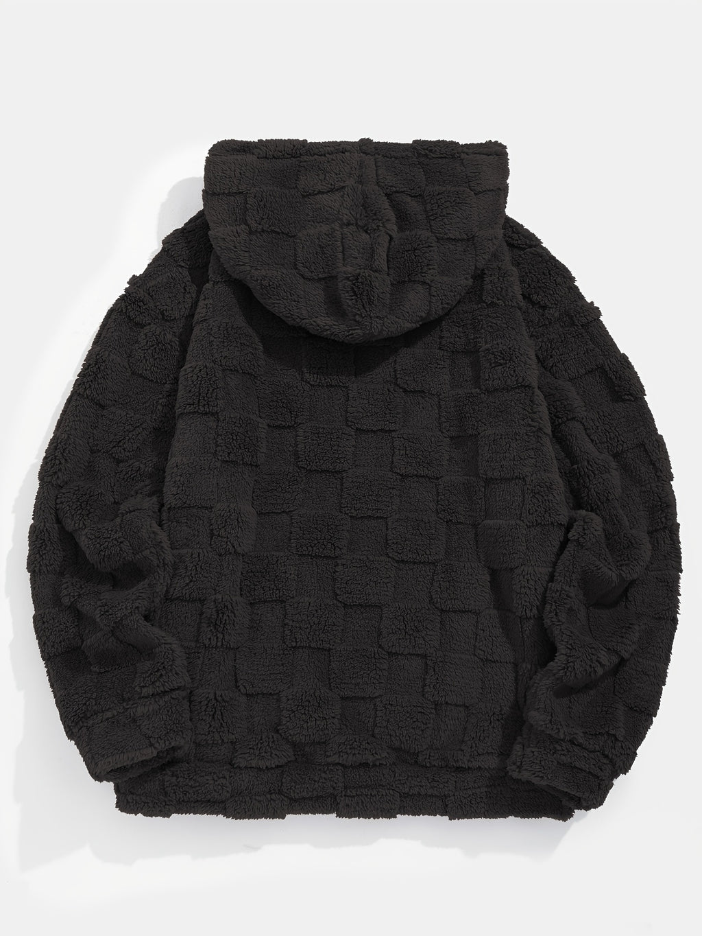 Dander | Plush fleece hoodie voor heren – Comfortabele, losvallende wintertrui met zak aan de voorkant