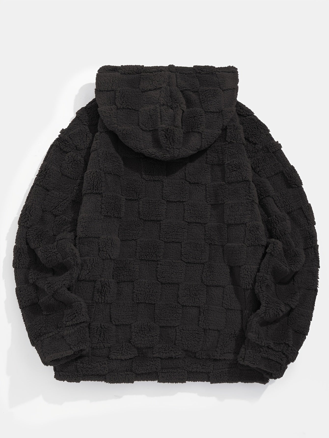 Dander | Plush fleece hoodie voor heren – Comfortabele, losvallende wintertrui met zak aan de voorkant