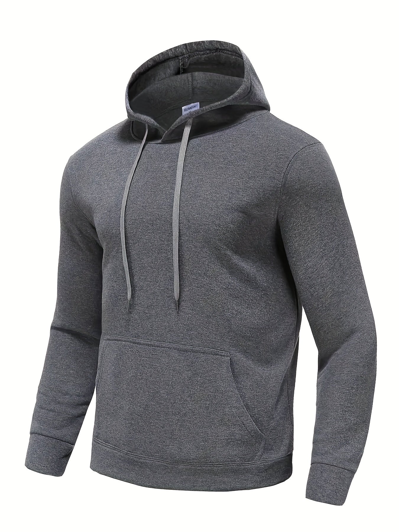 Remus | Heren Hoodies in effen kleuren, Casual losse pasvorm trui met capuchon  los