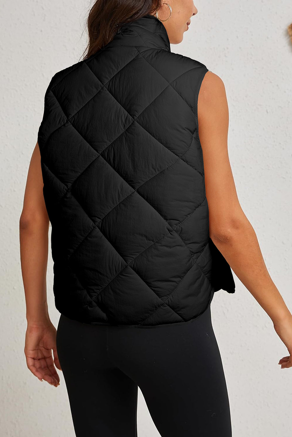 Hekla | Gewatteerd vest met knoopsluiting en zakken voor dames - stijlvolle winterbovenkleding