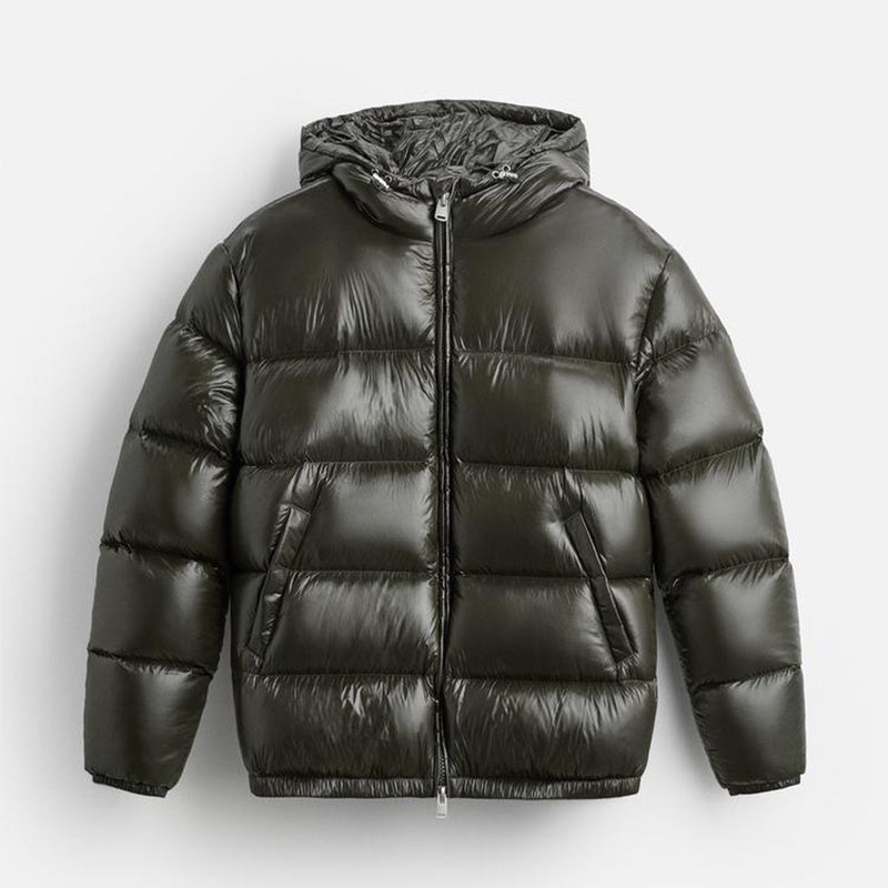 Mikkel | Doudoune à capuche pour homme – coupe minimaliste et décontractée, veste d'hiver isolante et légère