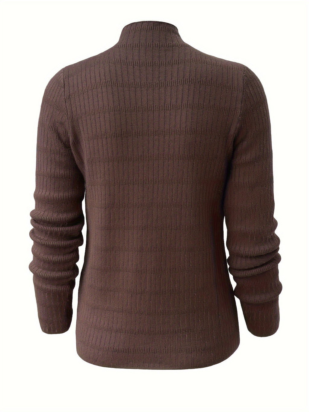 Kaelyn | Knusse fleece-gevoerde mock coltrui - Warme gebreide trui