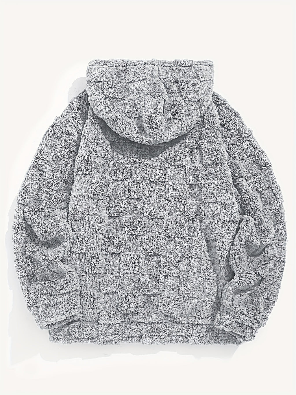 Dander | Plush fleece hoodie voor heren – Comfortabele, losvallende wintertrui met zak aan de voorkant