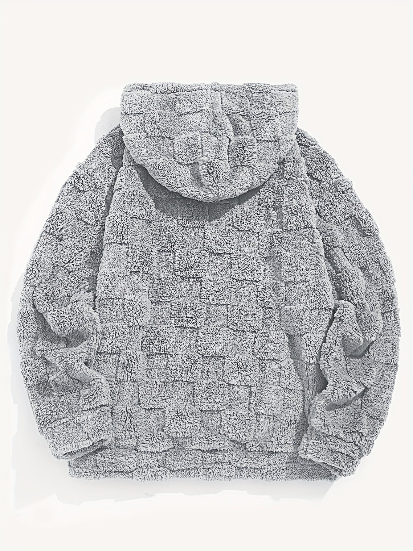 Dander | Plush fleece hoodie voor heren – Comfortabele, losvallende wintertrui met zak aan de voorkant