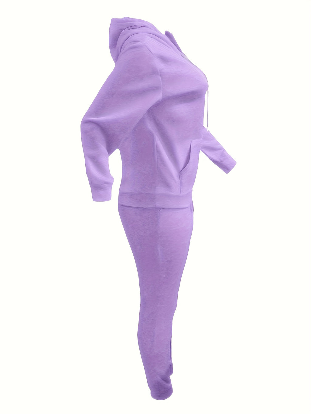 Thais | Casual tweedelige damesset - hoodie met koord en joggingbroek